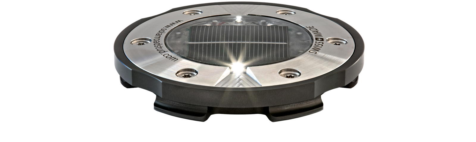 Front view of professional solar underfloor floor LED lamp